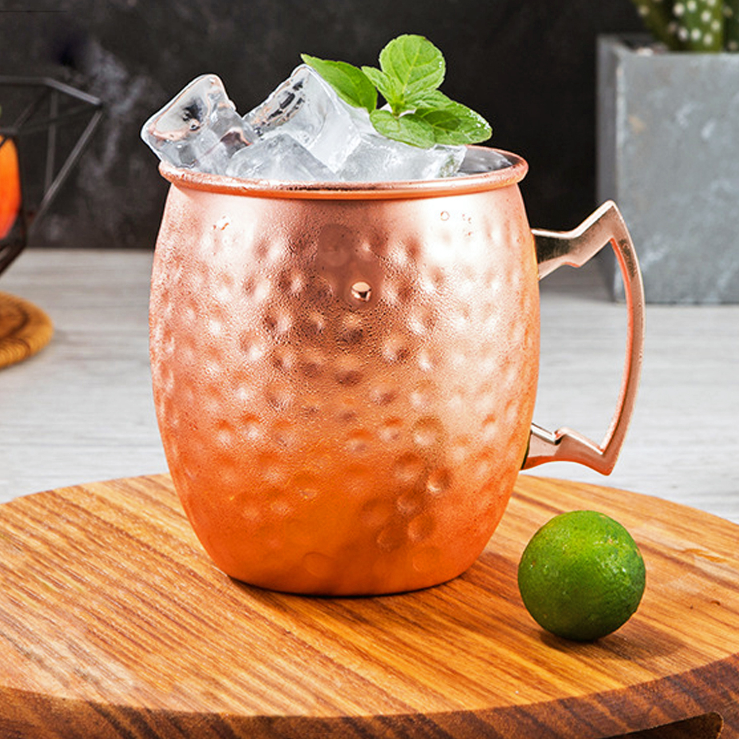 Set de 2 Mugs Encobrizados Martillados M76 - Imagen 6