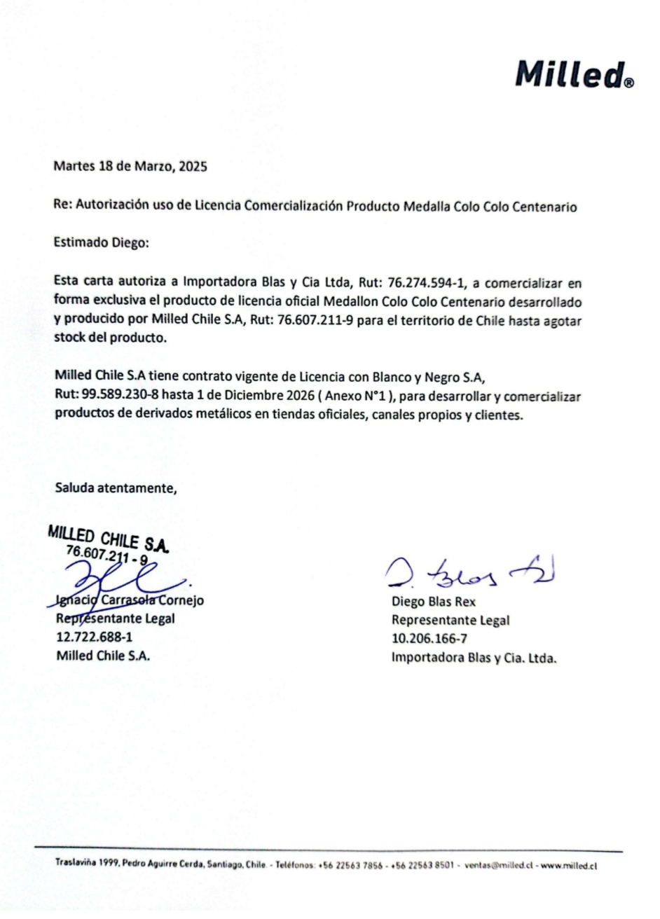 Medallón Conmemorativo Centenario Colo Colo - Imagen 8