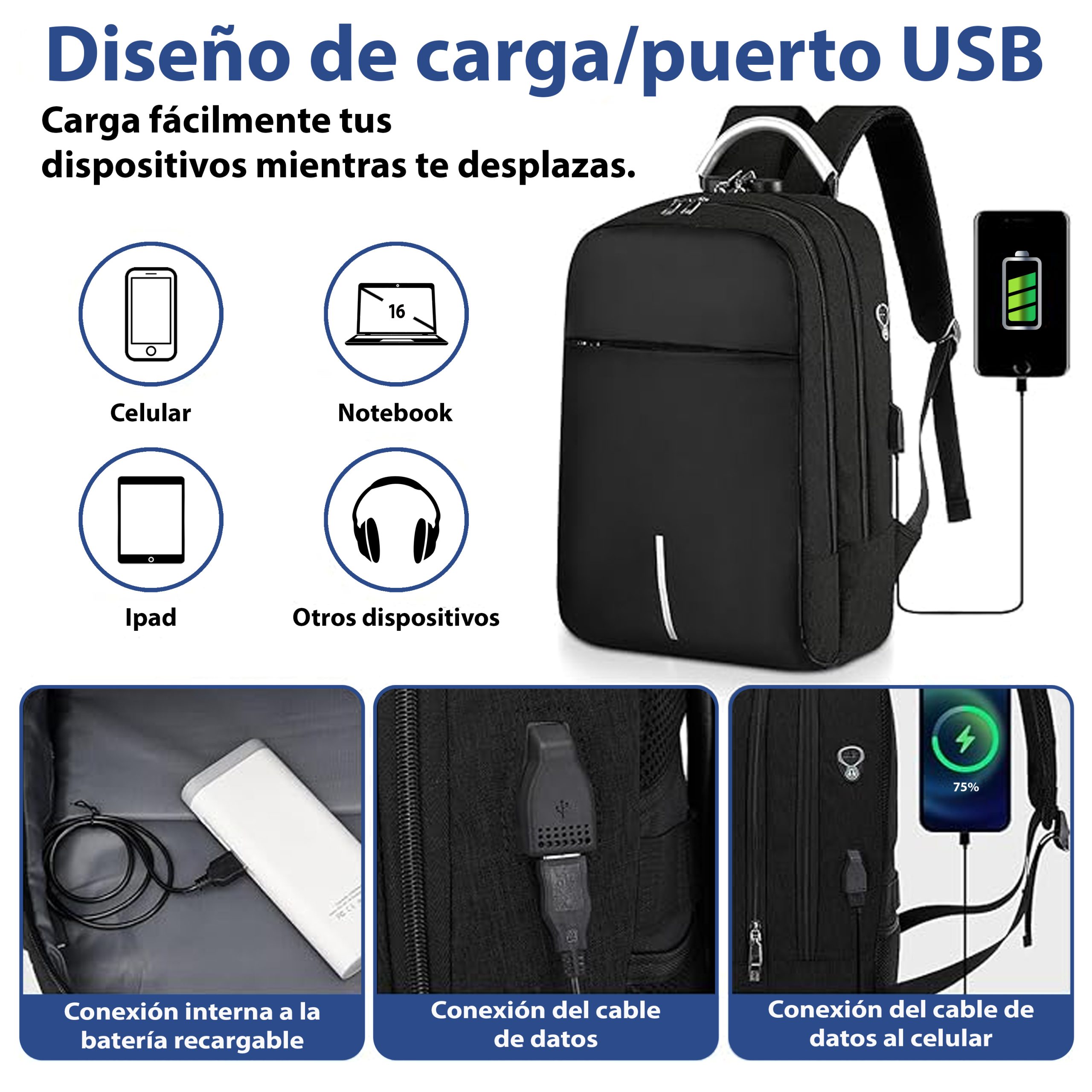 Mochila Porta Notebook E47 - Imagen 5
