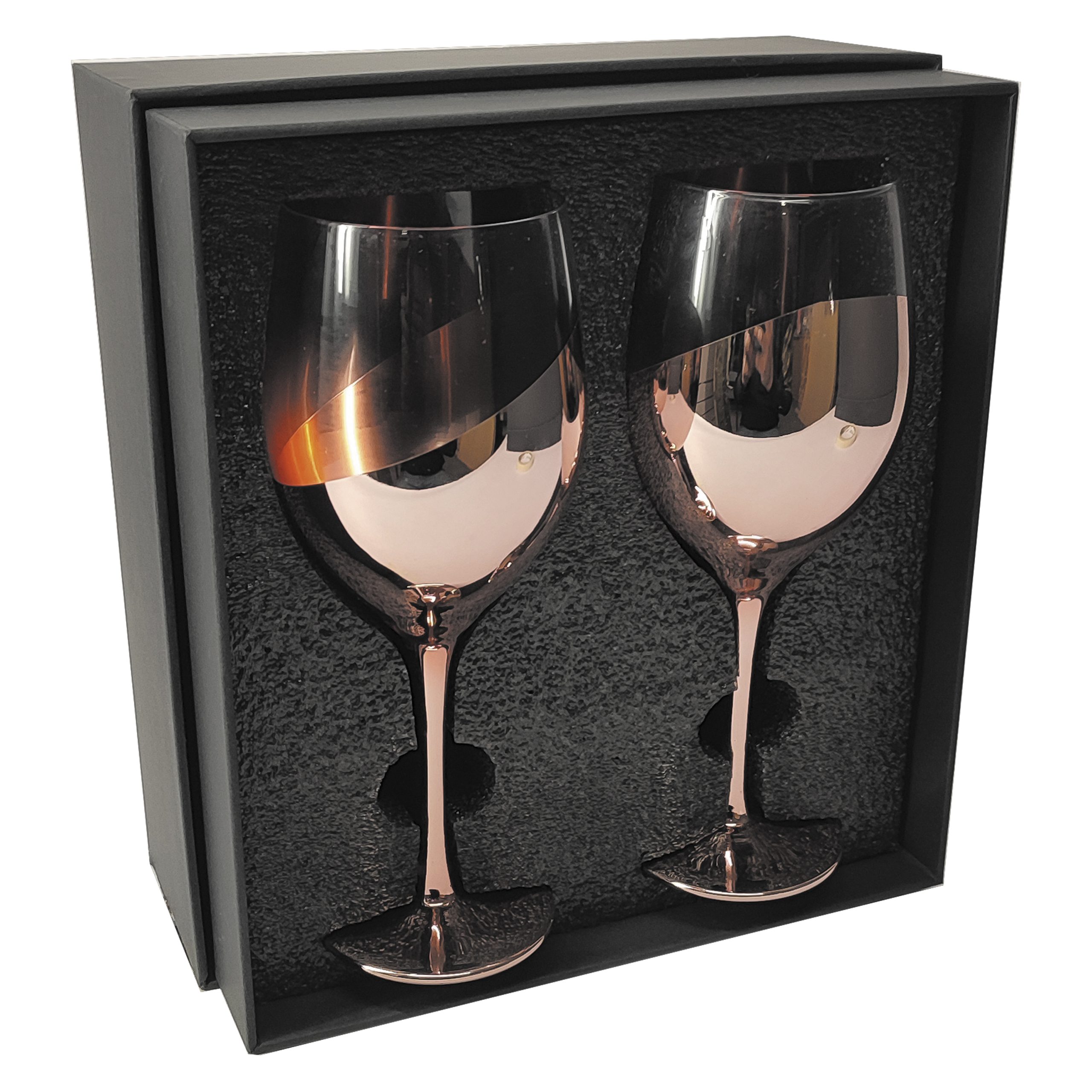 Set de 2 Copas de Vino Encobrizadas M86
