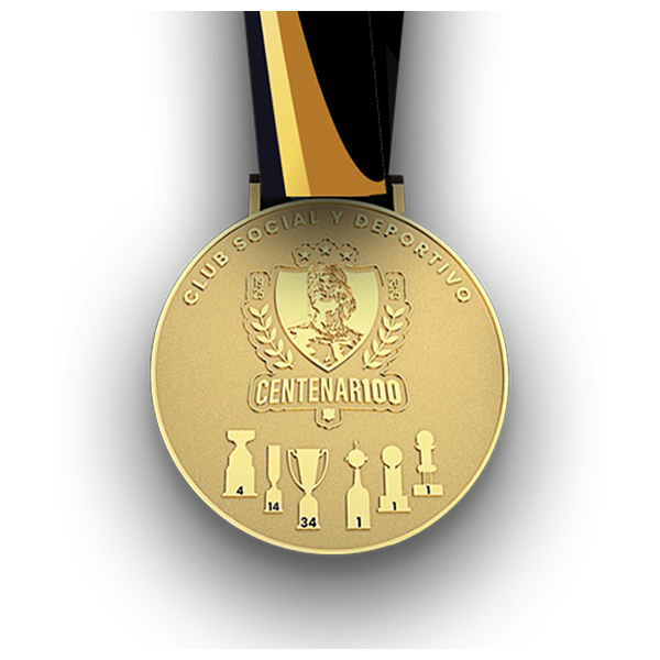 Medallón Conmemorativo Centenario Colo Colo - Imagen 3