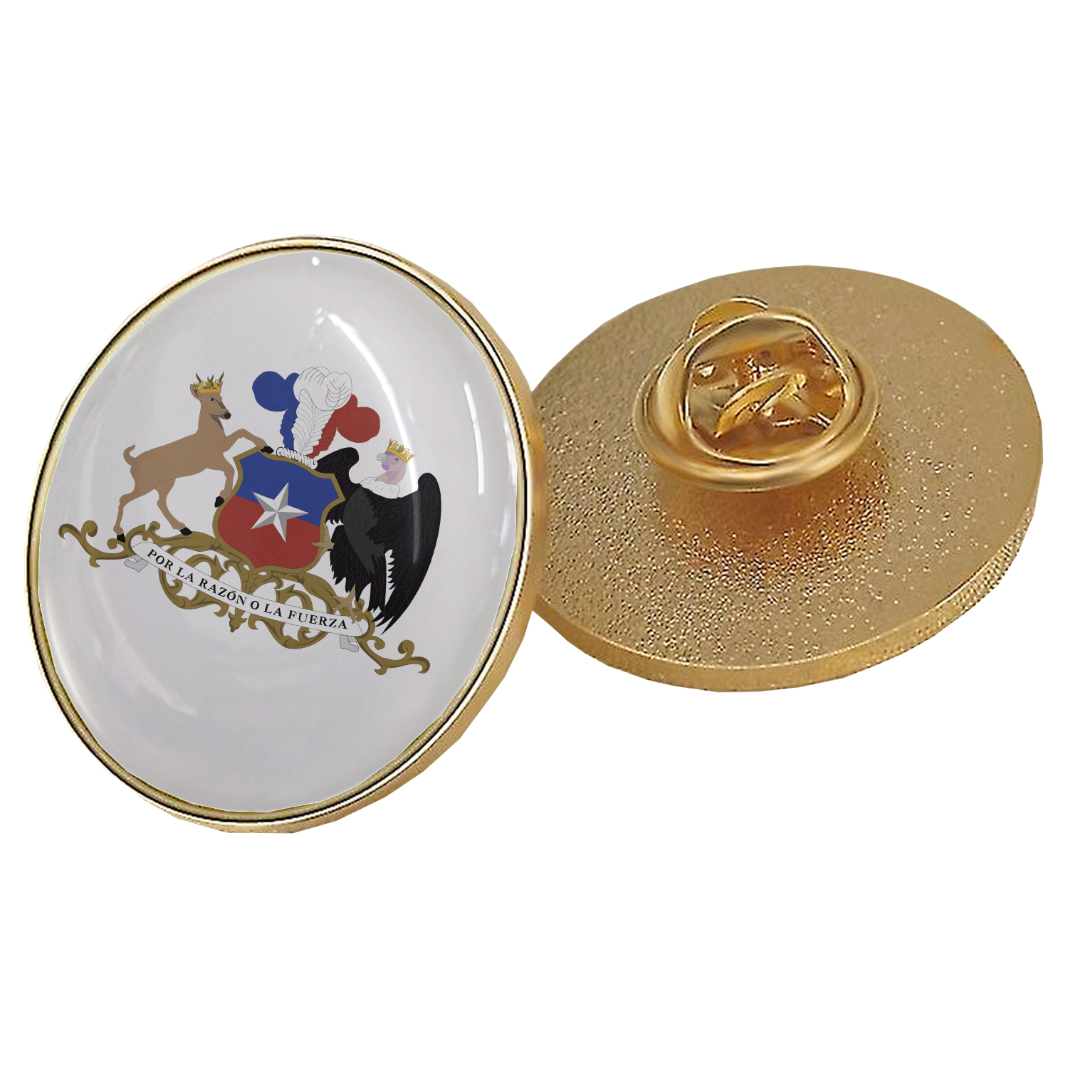 Piocha Broche Redondo Dorado (Pins) 16mm, 20mm, 25mm - Imagen 2