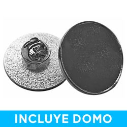 Piocha Broche Redondo Plateado (Pins) 25mm