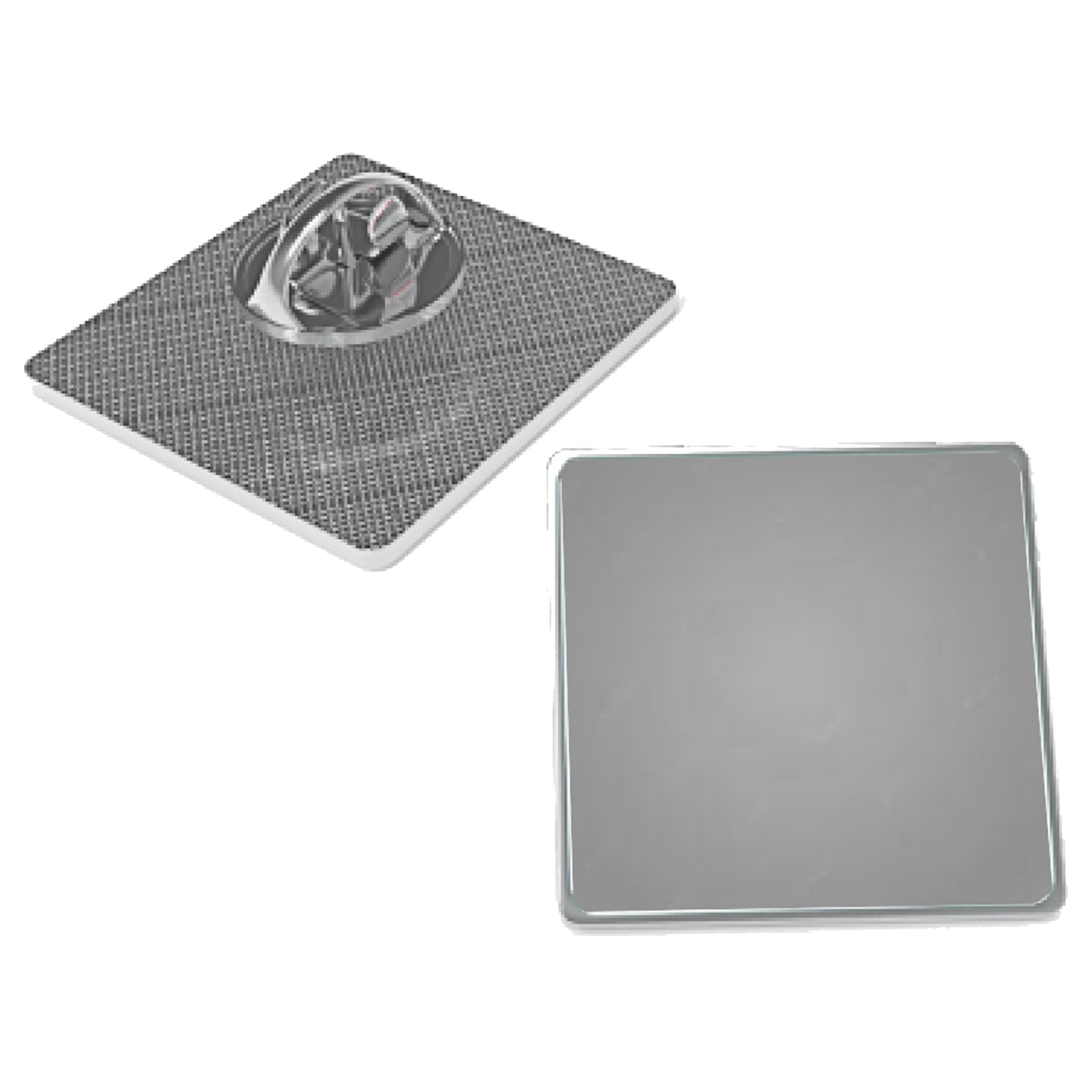 Piocha Broche Cuadrado Plateado (Pins)