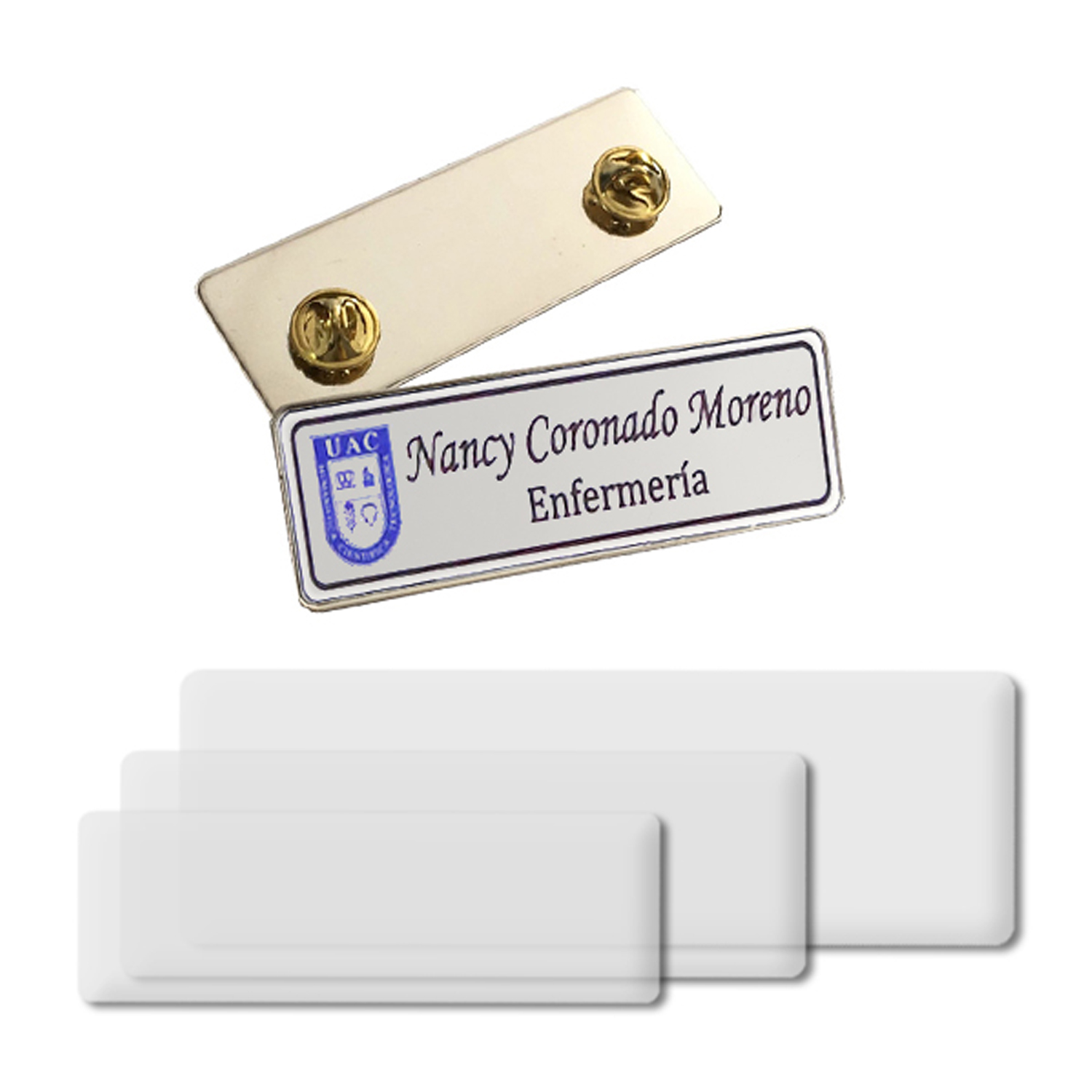 Piocha Placa con Broche + Domo (Pins)