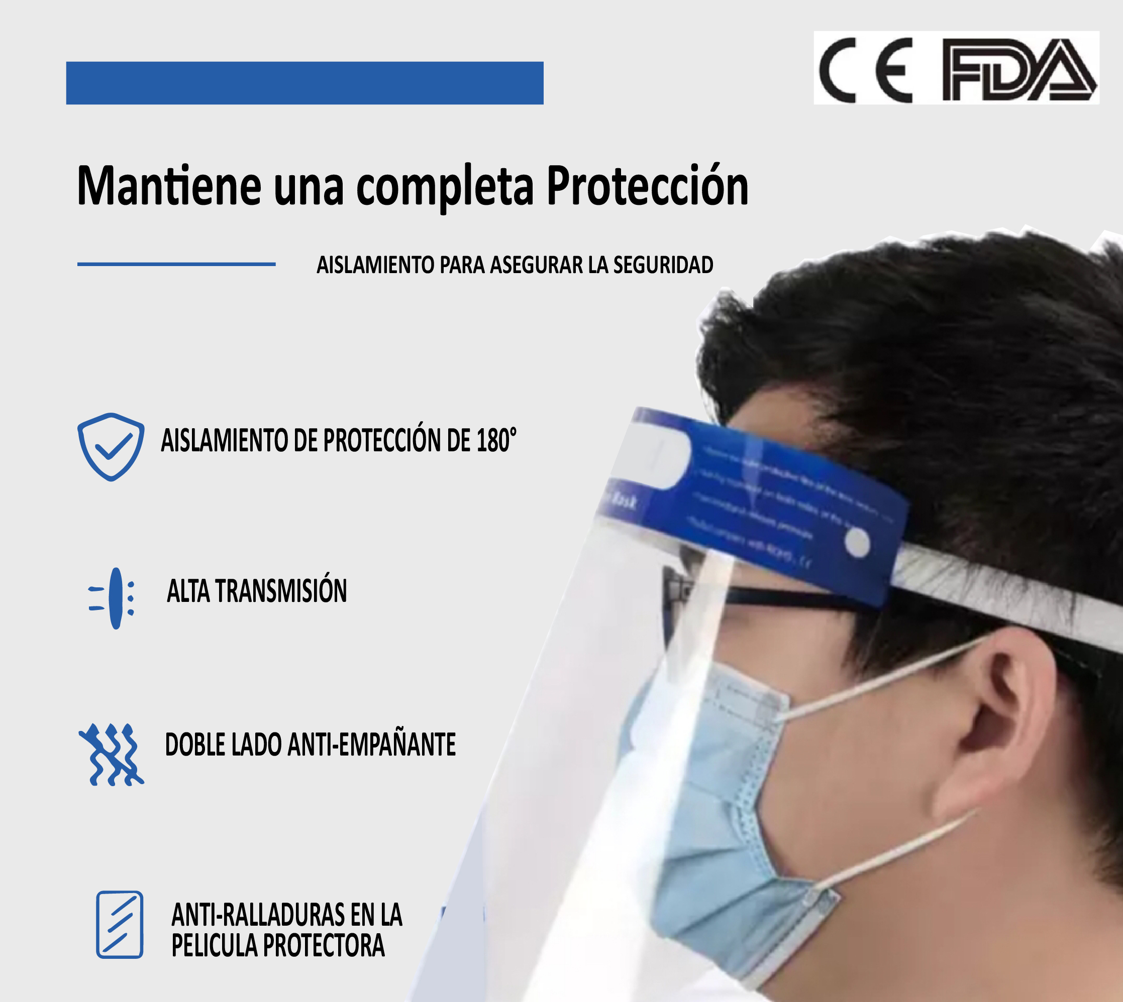 Protector Facial Importado - Imagen 7
