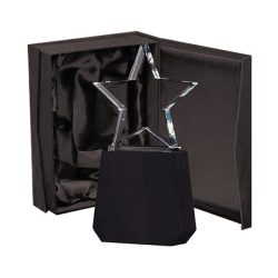 Galvano Cristal con Base de Madera BLAS 27