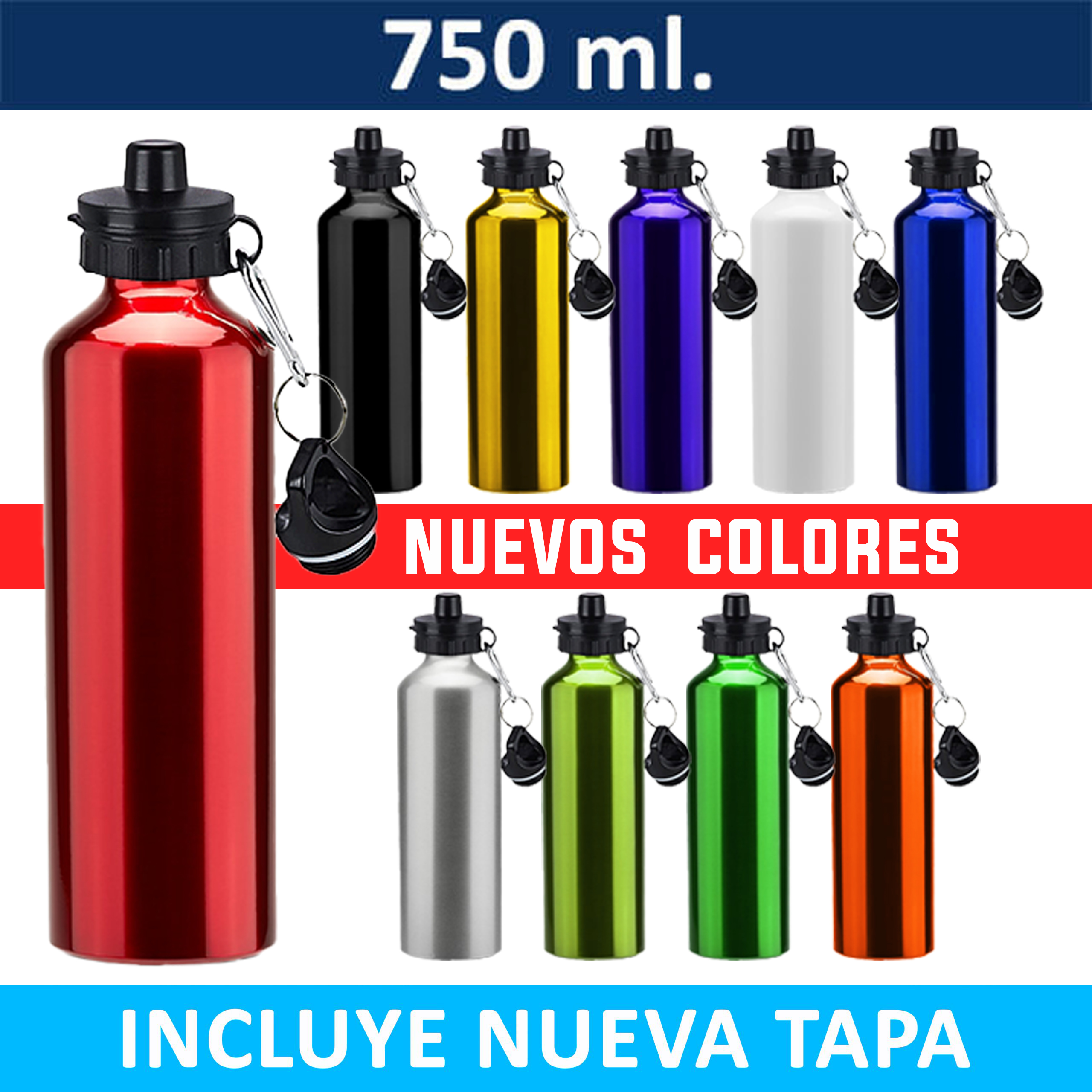 Botella Deportiva Aluminio M50 - Imagen 2