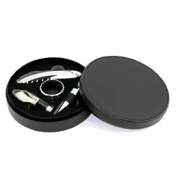 Set de Vino Símil Cuero W7