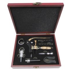 Set de Vino Deluxe Caoba W10