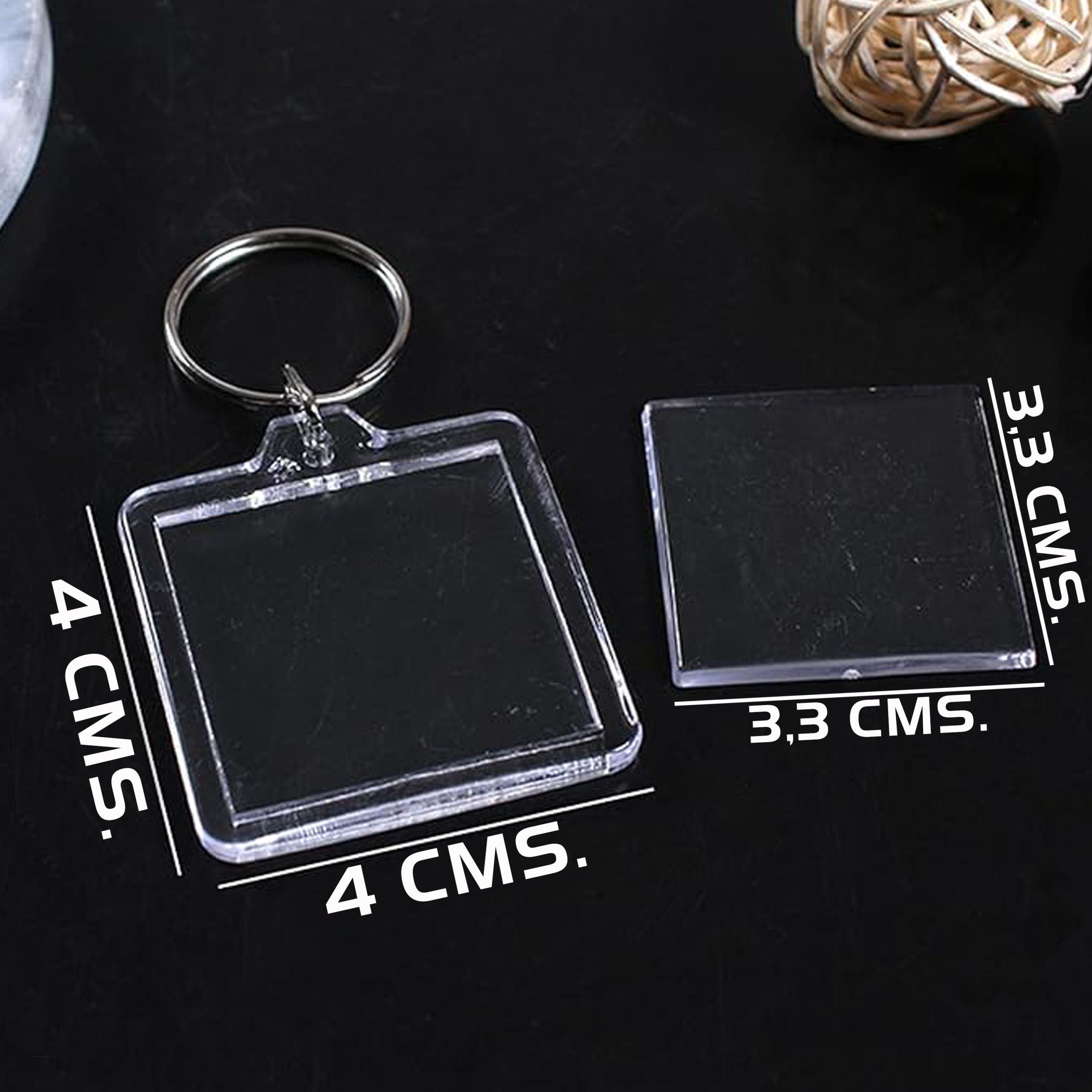 Llavero Plástico Transparente para Foto K75 - Imagen 4