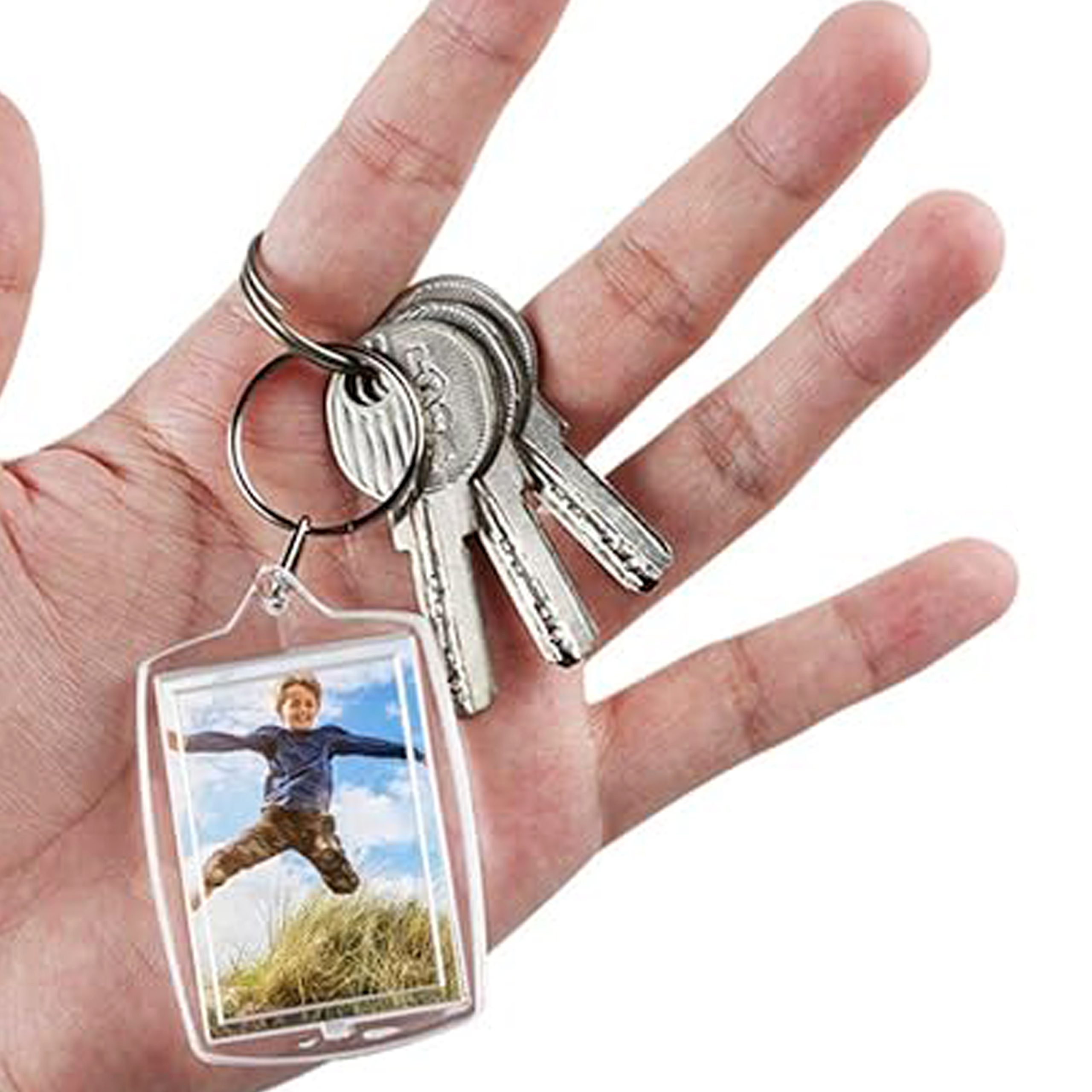 Llavero Plástico Transparente para Foto K76 - Imagen 2