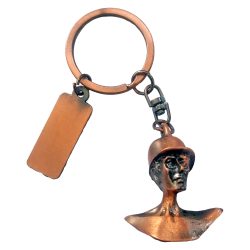 Llavero Busto Minero Cobre K89