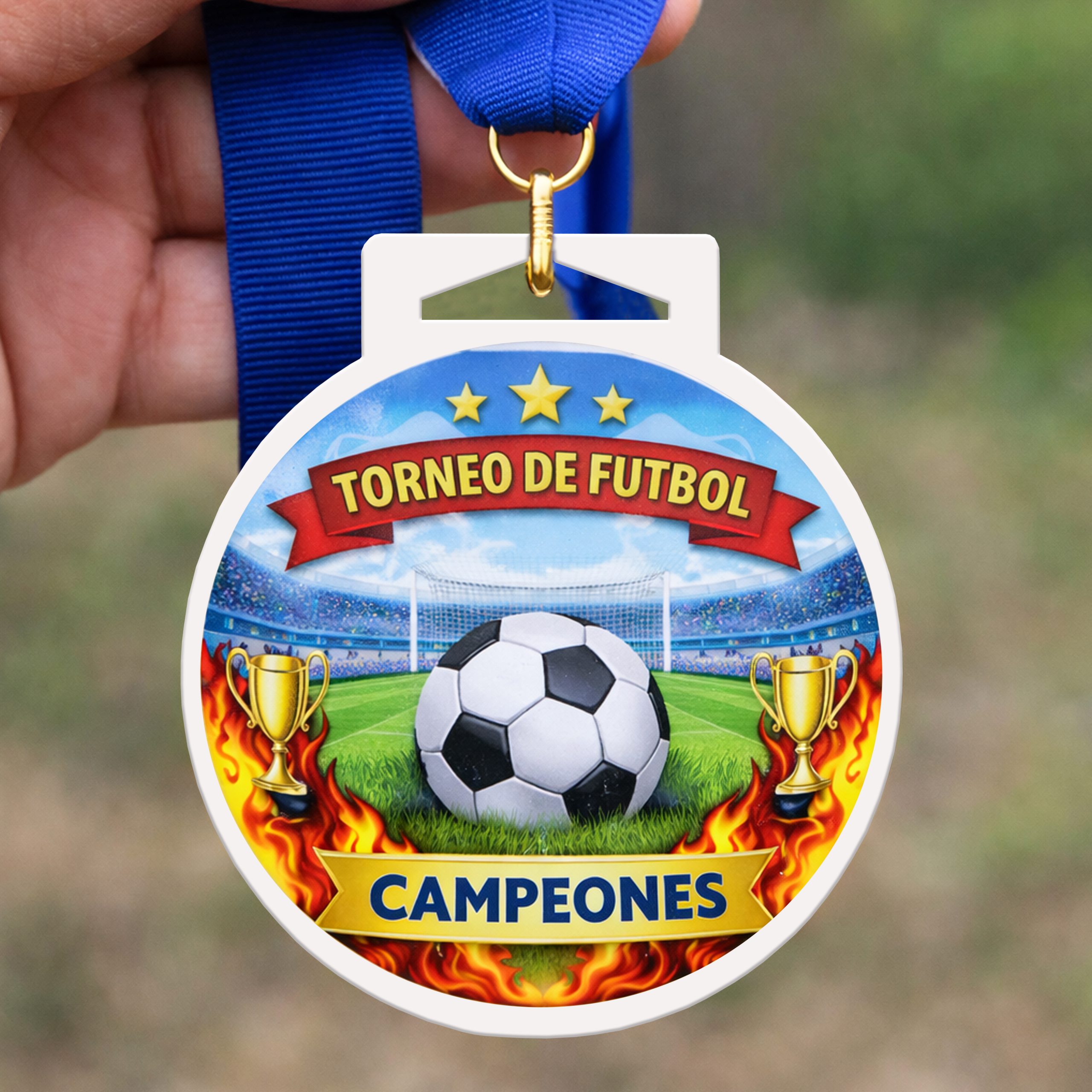 Medalla Acrílico Sublimable Blanco MD 151 - Imagen 2