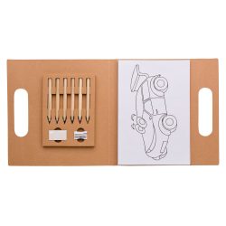 Set Lápices de colores con láminas para colorear N201