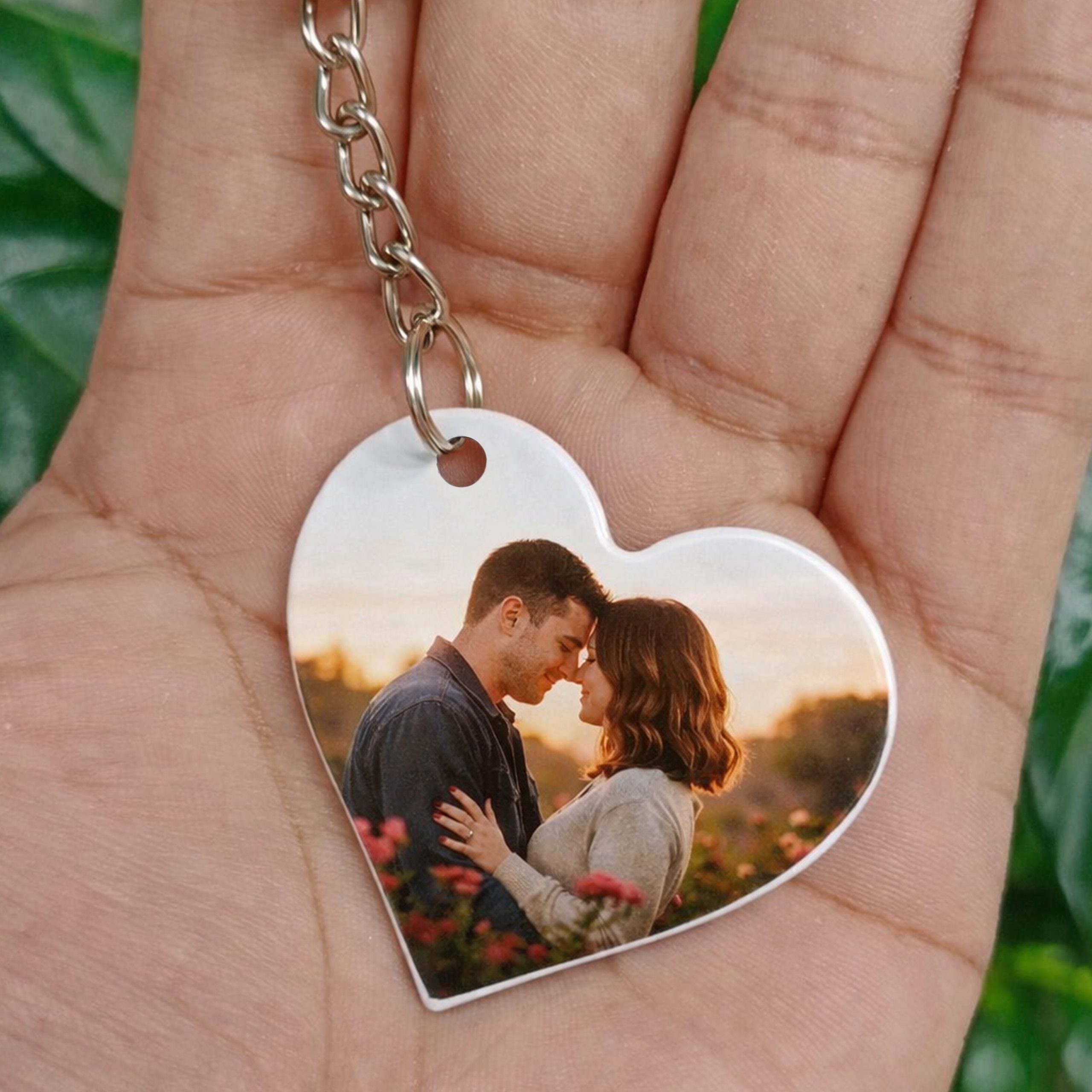 Llavero Acrílico Blanco Sublimable Corazón NI35 - Imagen 2