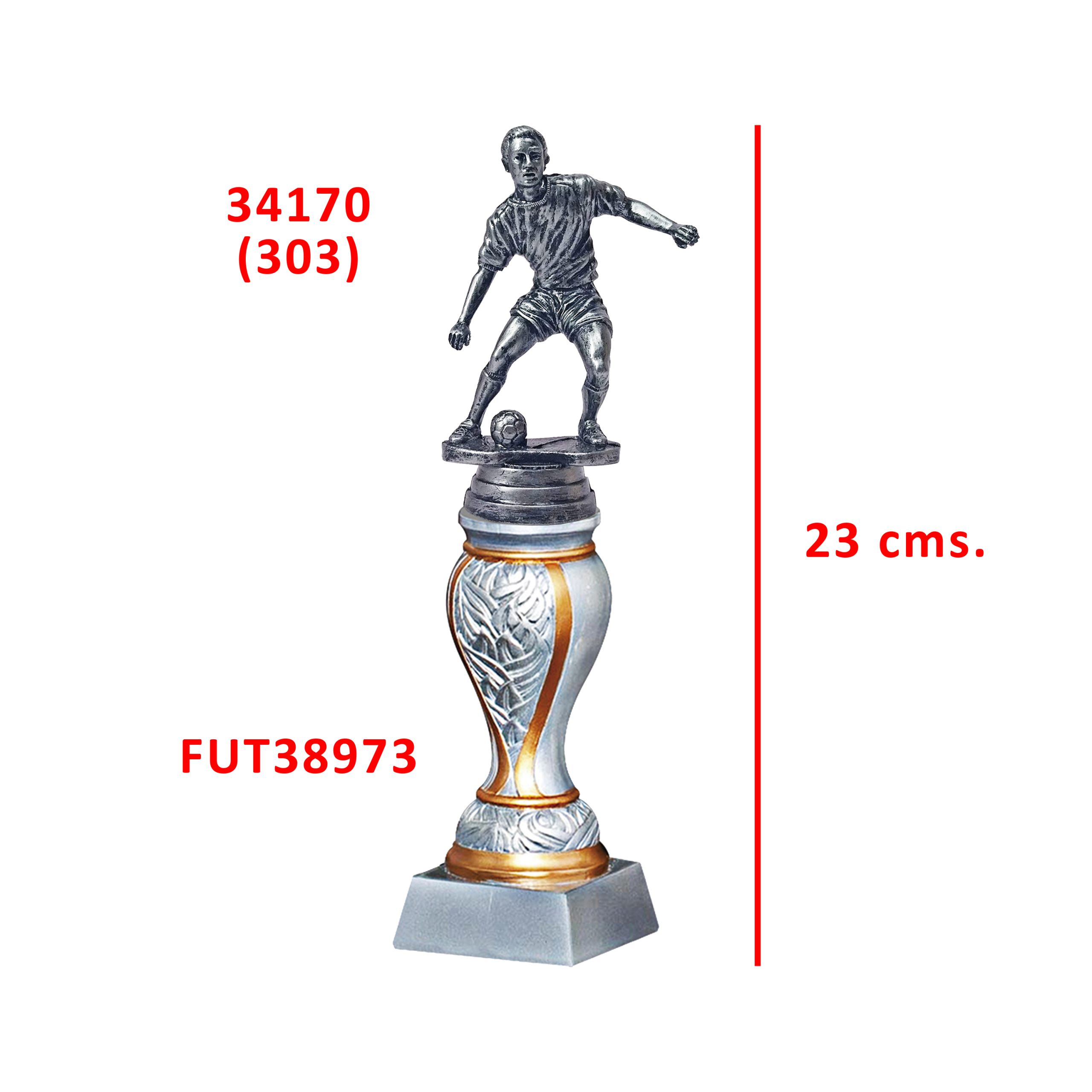 Trofeos Futbol Base Resina y Trofeo Figura Plástica - Imagen 4
